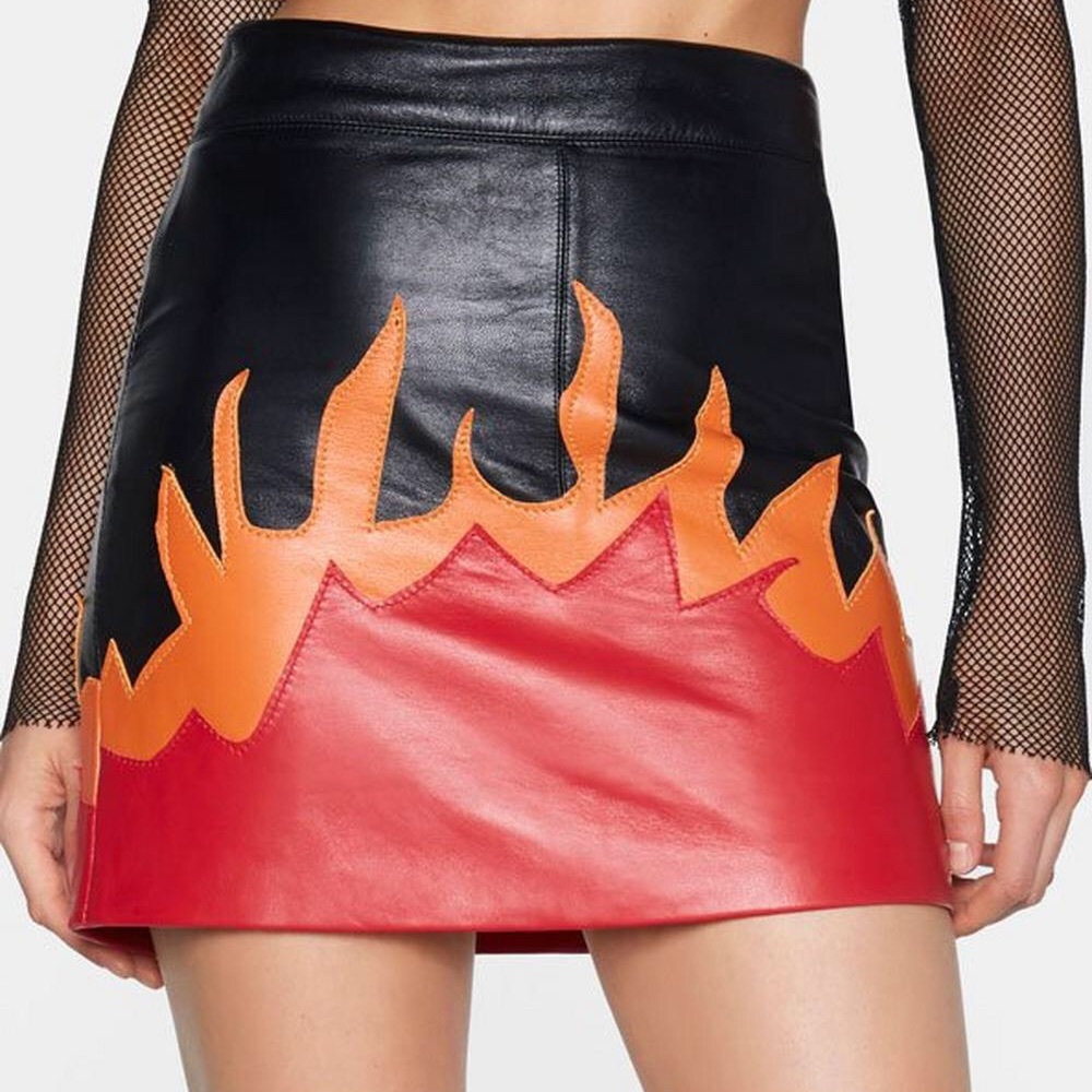 ISO nasty gal after party leather flame skirt
